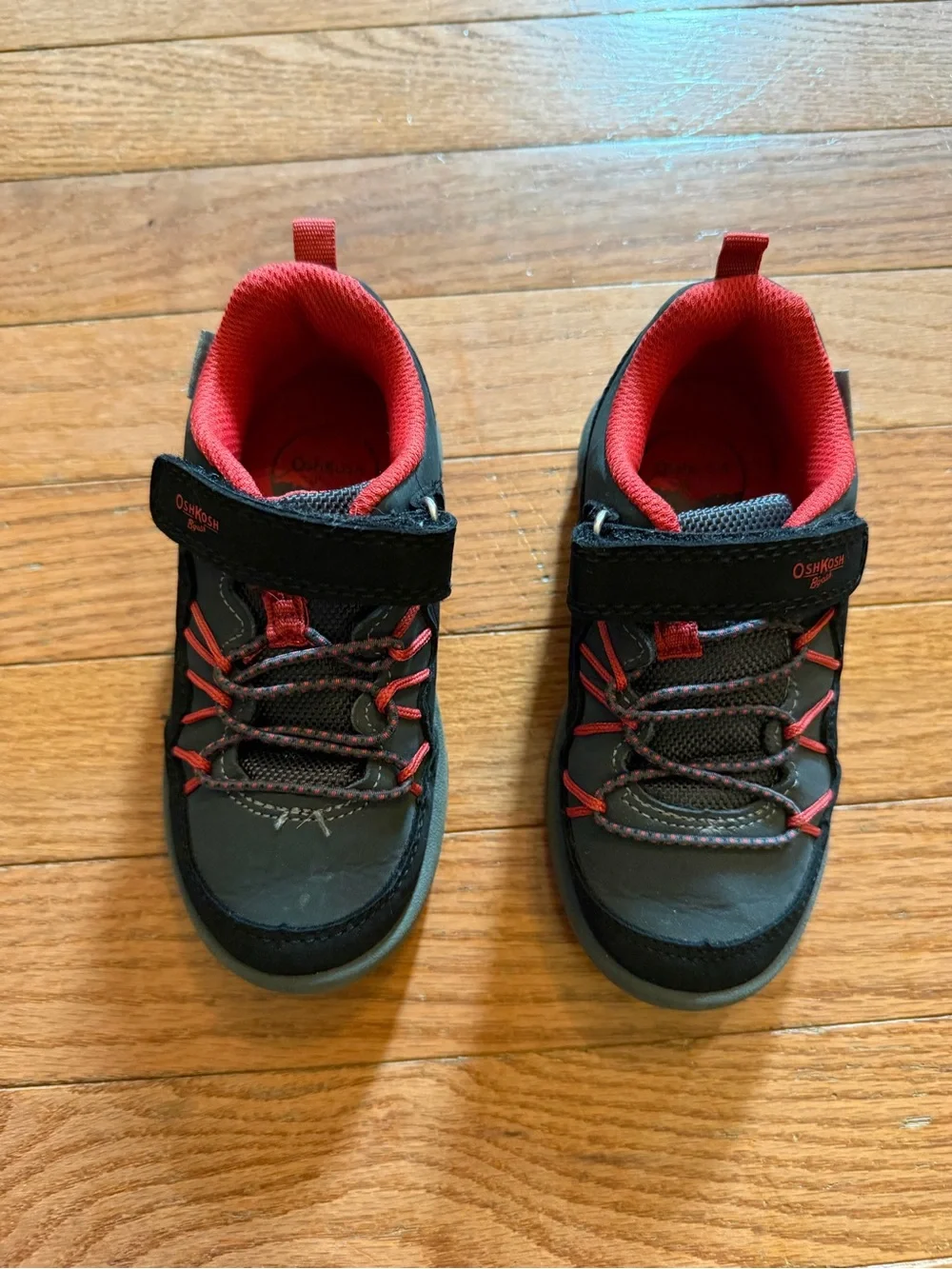 OshKosh Kids Red and Black Boys Athletic Shoes